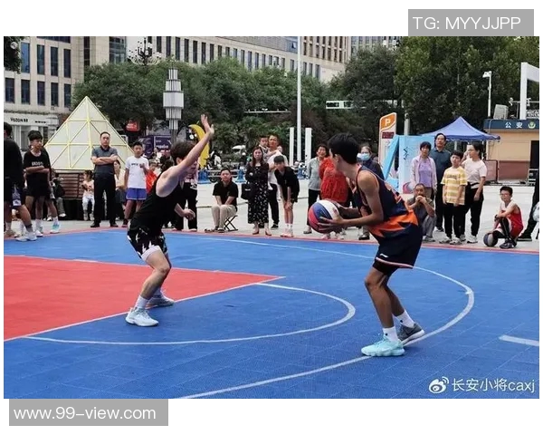 小孩勇敢挑战篮球明星展现梦想与勇气的精彩对决